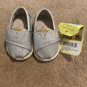 TOMS sparkly baby shoes